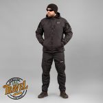 Вітровка "TRAVEL DEFENCE" BLACK (Таслан + Мікрофліс) - Зображення 11