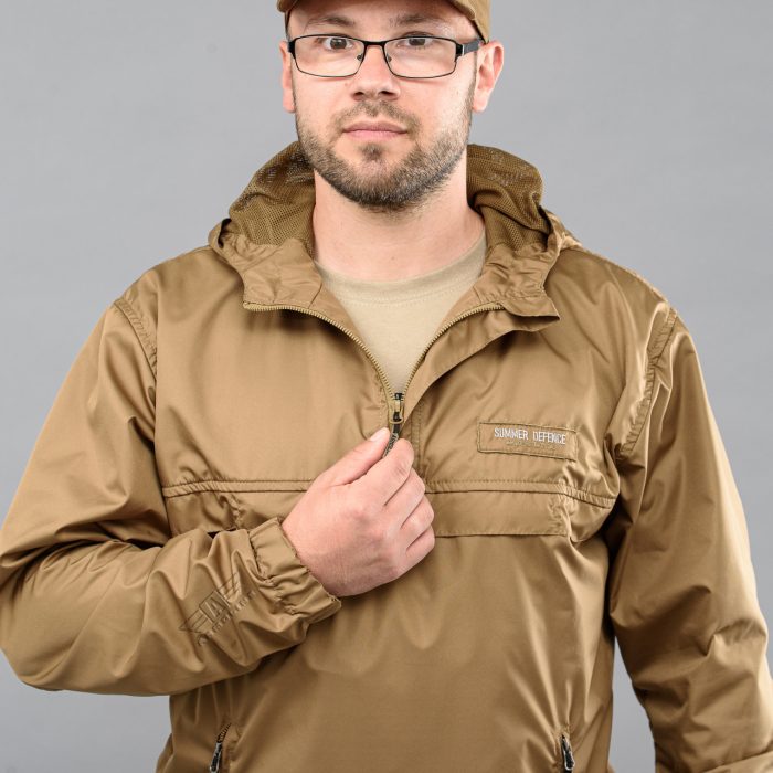 Анорак "SUMMER DEFENCE" COYOTE (Плащівка + Сітка) - Зображення 4
