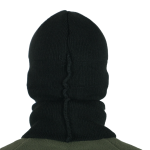 Шапка-балаклава в'язана на флісі чорний - Зображення 6