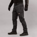 Штани "TRAVEL DEFENCE" BLACK з ременем (Таслан + Мікрофліс) - Зображення 2