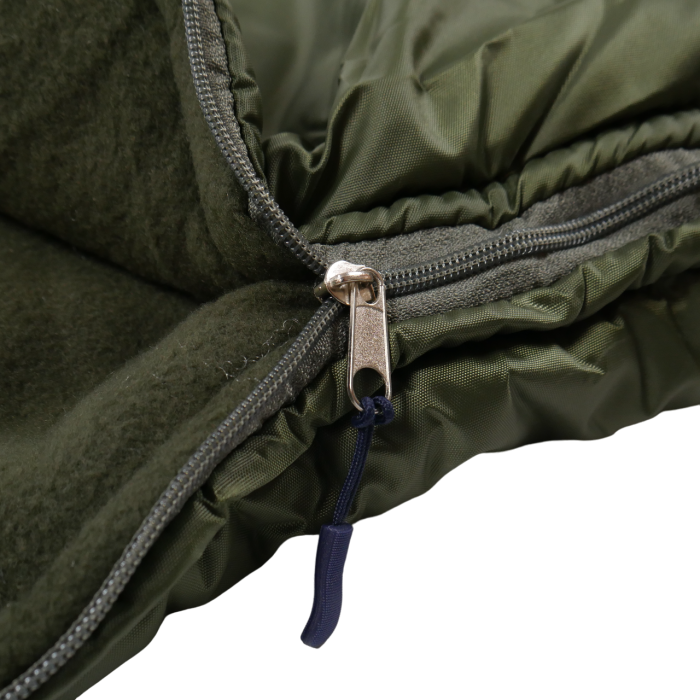 Спальний мішок з капюшоном 2.10х90 фліс олива - Зображення 6