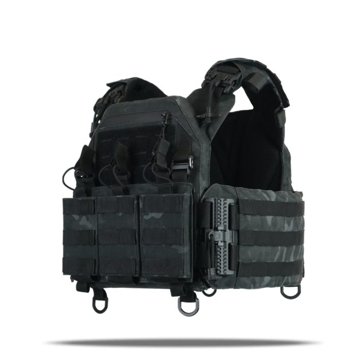 Плитоноска Kiborg GU Gen.2 + з'ємна панель для трьох магазинів Чорний Мультикам - Зображення 1