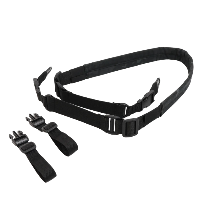 Ремінь 2-точковий Kiborg для АК,РПК Чорний мультикам - Зображення 3