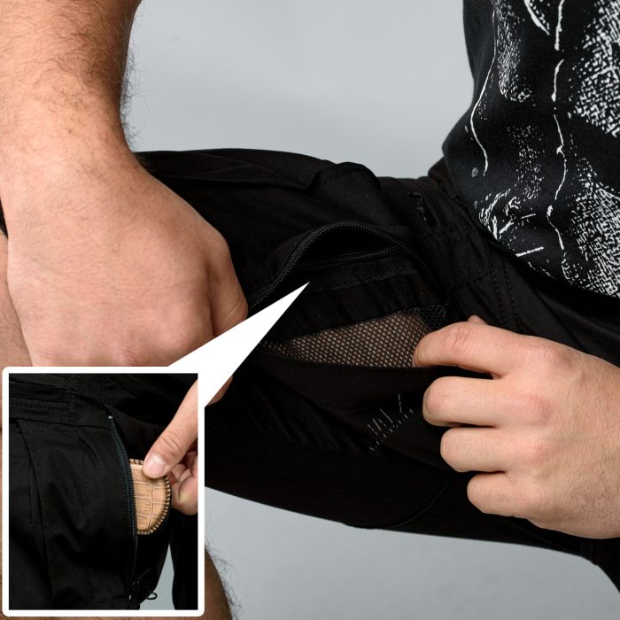 Шорти з ременем "SPARTAN" BLACK (Котон Стрейч) - Зображення 9