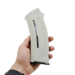 Магазин для АК коробчатий з вікном для контролю кількості заряду патронів білий - Зображення 3