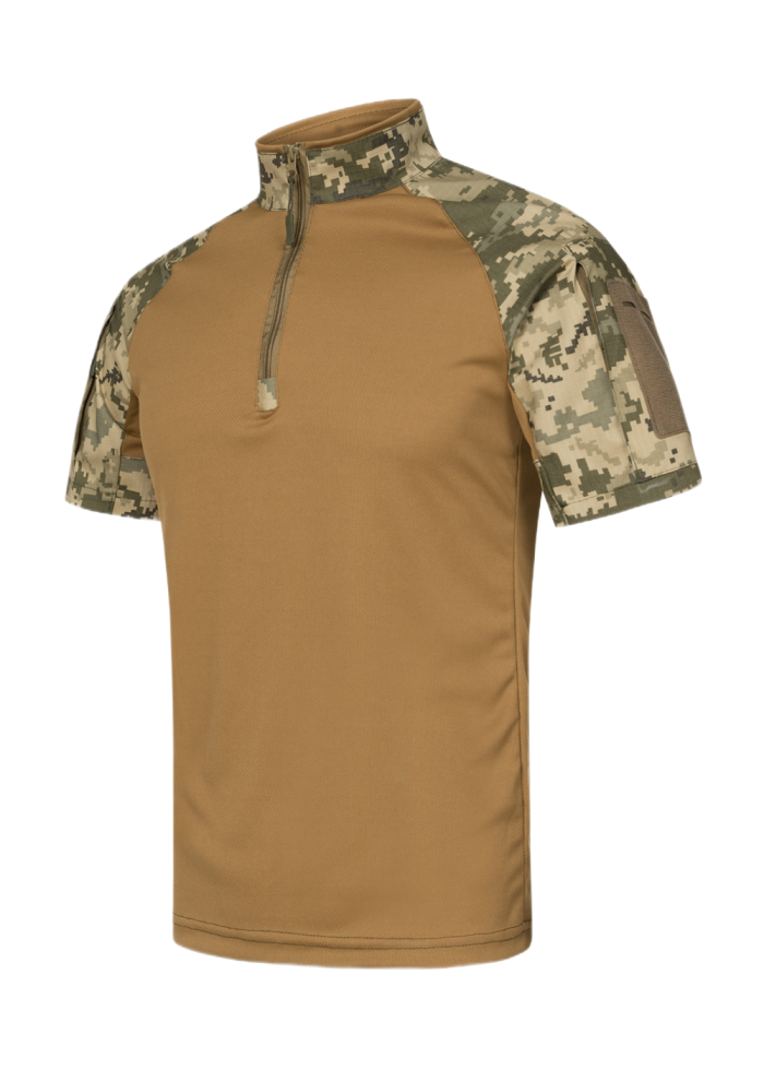 Тактична футболка убакс G4 Kiborg з коротким рукавом койот+піксель - Зображення 1
