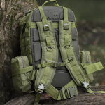 Тактичний рюкзак Molle Assault 55л + (3 органайзери) Олива - Зображення 4