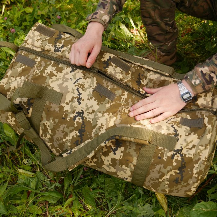 Сумка-баул Kiborg 80л піксель - Зображення 10