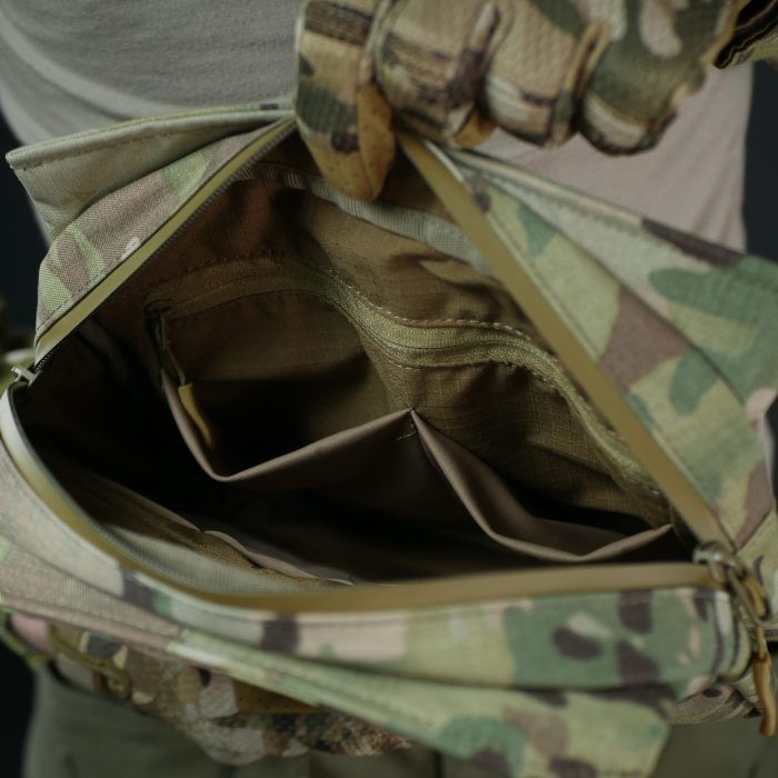 Тактична смарт-сумка через плече "Tactic city bag" Cordura original USA — Мультикам - Зображення 8