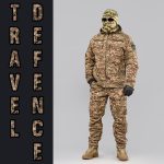 Комплект мілітарі "TRAVEL DEFENCE" 2 в 1 ХИЖАК ПІКСЕЛЬ (Таслан + Мікрофліс)