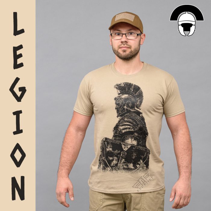 Футболка з принтом "LEGION" KHAKI (Бавовна) - Зображення 1
