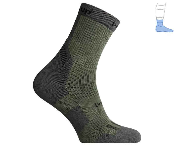 Демісезонні компресійні шкарпетки MidDry Олива/Сірий - Зображення 2