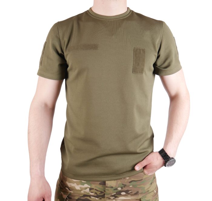 Футболка з велкро панелями хакі Kiborg - Зображення 9