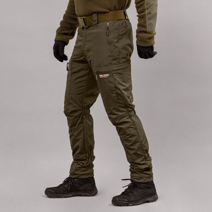 Штани "TRAVEL DEFENCE" OLIVE з ременем (Таслан + Мікрофліс) - Зображення 2