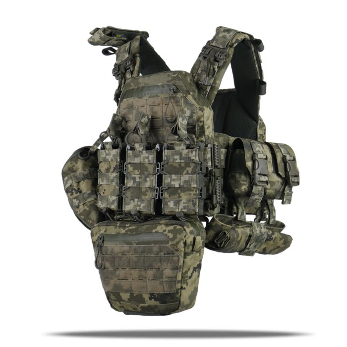 Комплект Kiborg Плитоноска GU gen.2 + 8 підсумків Піксель - Зображення 1