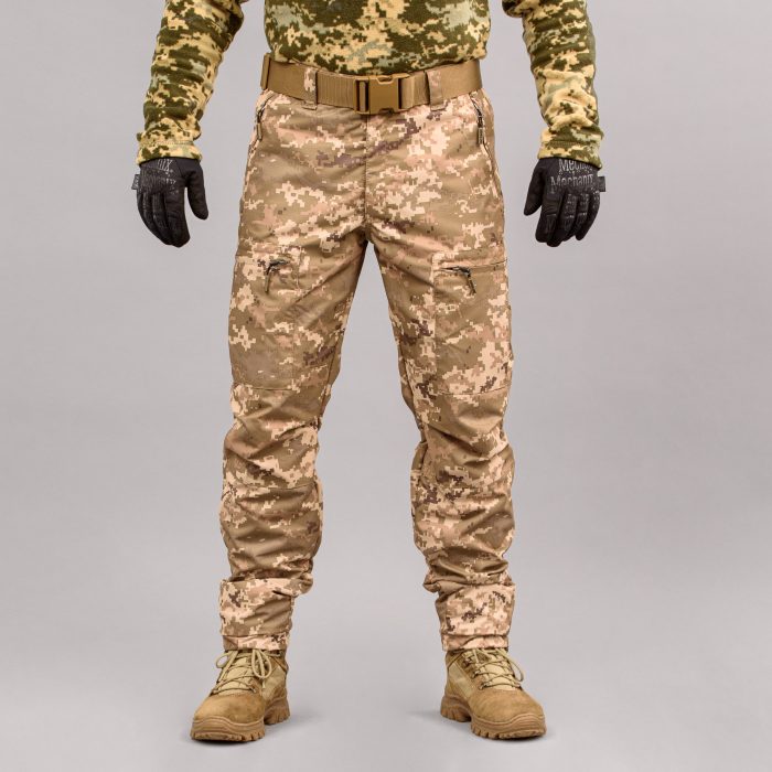 Штани "TRAVEL DEFENCE" УКРПІКСЕЛЬ ММ14 з ременем (Таслан + Мікрофліс) - Зображення 1