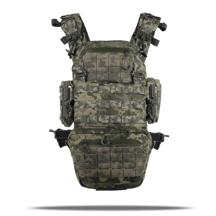 Комплект Плитоноска Kiborg GU Gen.2 з двома підсумками та захистом 1 класу Піксель - Зображення 10