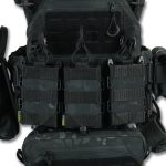 Комплект Kiborg Плитоноска GU gen.2 + 8 підсумків Чорний Мультикам - Зображення 7