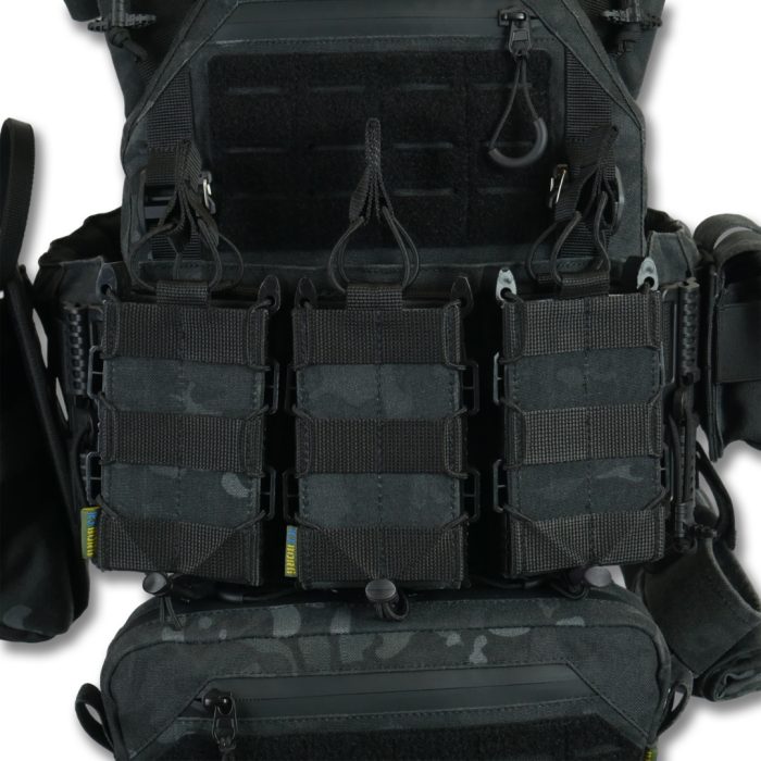 Комплект Kiborg Плитоноска GU gen.2 + 8 підсумків Чорний Мультикам - Зображення 7