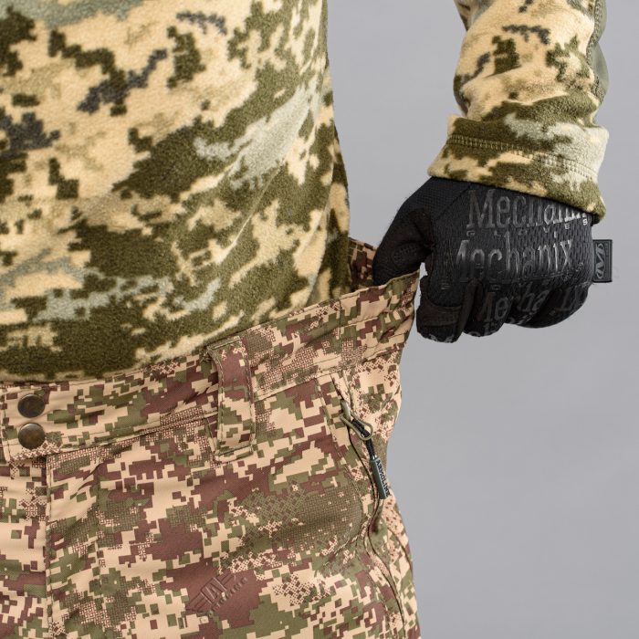 Штани "TRAVEL DEFENCE" ХИЖАК ПІКСЕЛЬ з ременем (Таслан + Мікрофліс) - Зображення 4