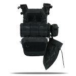 Комплект плитоноска Kiborg GU Gen.2 + 6 підсумків Чорний Мультикам - Зображення 6