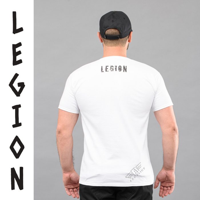 Футболка з принтом "LEGION" WHITE (Бавовна) - Зображення 3