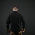 Вітрозахисна флісова кофта Militex mod. 6 — Чорна - Зображення 7