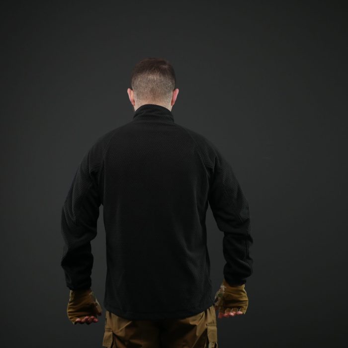 Вітрозахисна флісова кофта Militex mod. 6 — Чорна - Зображення 7