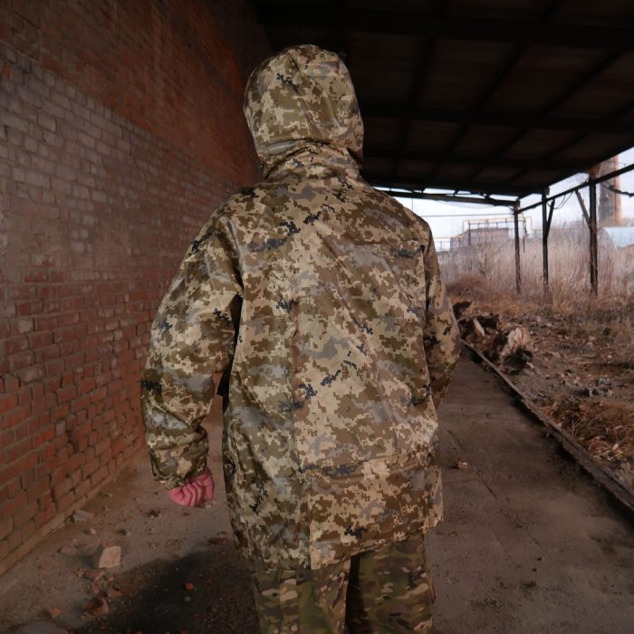 Плащ-дощовик з запаяними швами піксель - Зображення 7