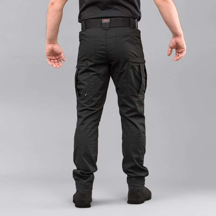 Штани тактичні "DEFENDER" BLACK з ременем (Rip-Stop Стрейч) - Зображення 3