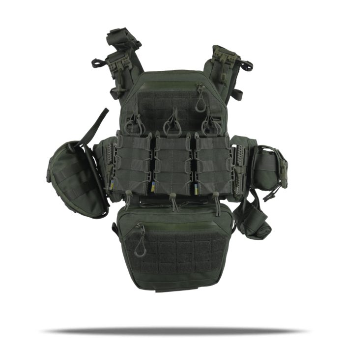 Комплект Kiborg Плитоноска GU gen.2 + 8 підсумків Хакі - Зображення 2