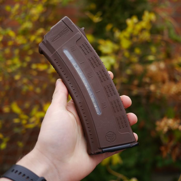 Магазин для АК коробчатий з вікном для контролю кількості заряду патронів коричневий - Зображення 7