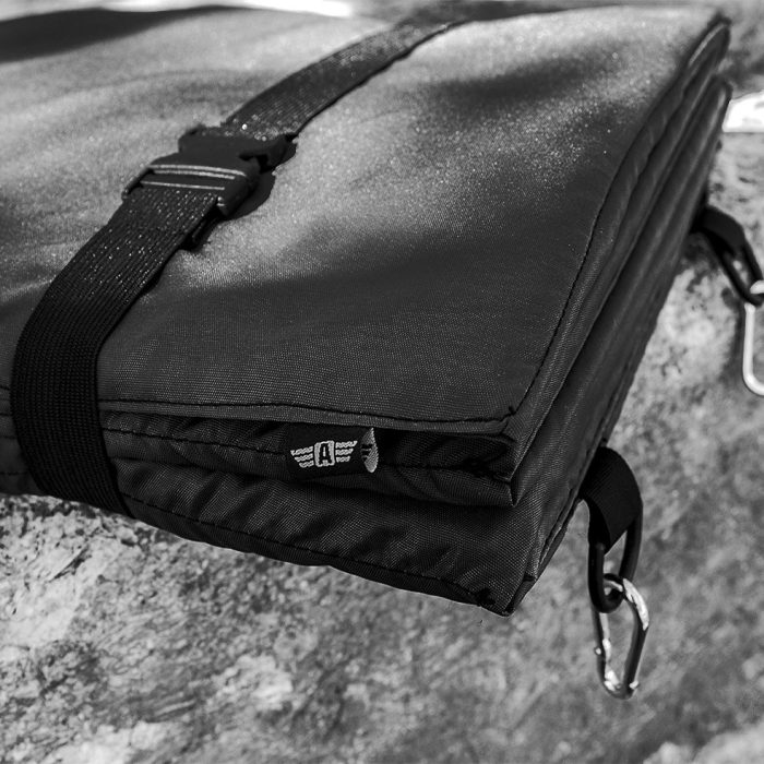 Каремат похідний "АРМІЙСЬКИЙ" BLACK (Плащівка + Пінополіетилен) - Зображення 4