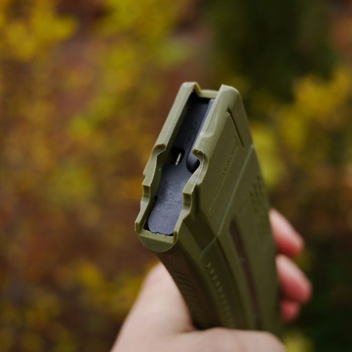 Магазин для АК коробчатий з вікном для контролю кількості заряду патронів олива - Зображення 9