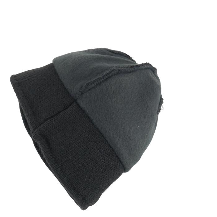 Шапка-балаклава в'язана на флісі чорний - Зображення 8