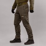 Штани "TRAVEL DEFENCE" DARK OLIVE з ременем (Таслан + Мікрофліс) - Зображення 2