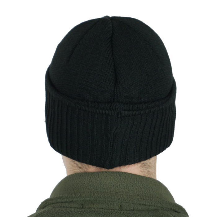 Шапка-балаклава в'язана на флісі чорний - Зображення 3