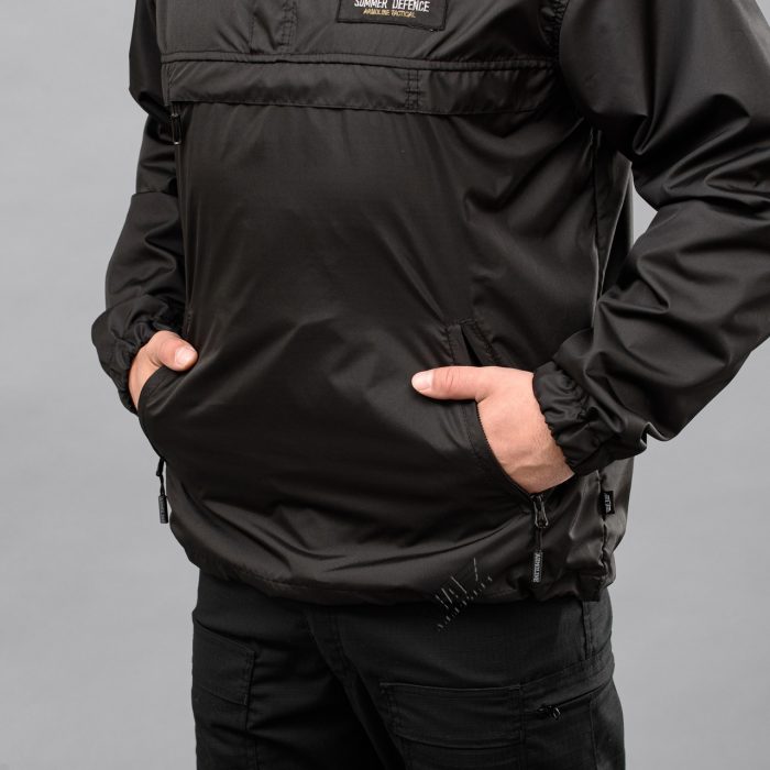 Анорак "SUMMER DEFENCE" BLACK (Плащівка + Сітка) - Зображення 6