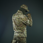 Тактична вітрозахисна флісова кофта Militex mod. 5 Мультикам - Зображення 7