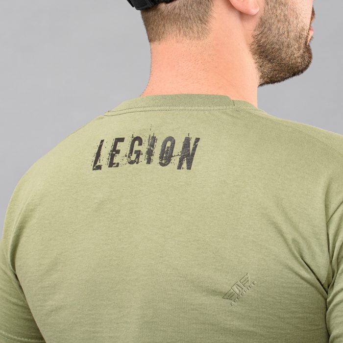 Футболка з принтом "LEGION" OLIVE (Бавовна) - Зображення 5
