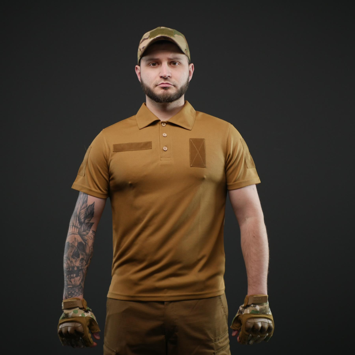 Тактична футблока поло койот Military (46р) - Зображення 6