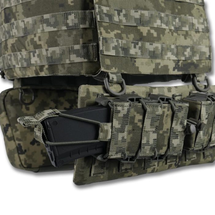 Комплект Плитоноска Kiborg GU Gen.2 з двома підсумками та захистом 1 класу Піксель - Зображення 3