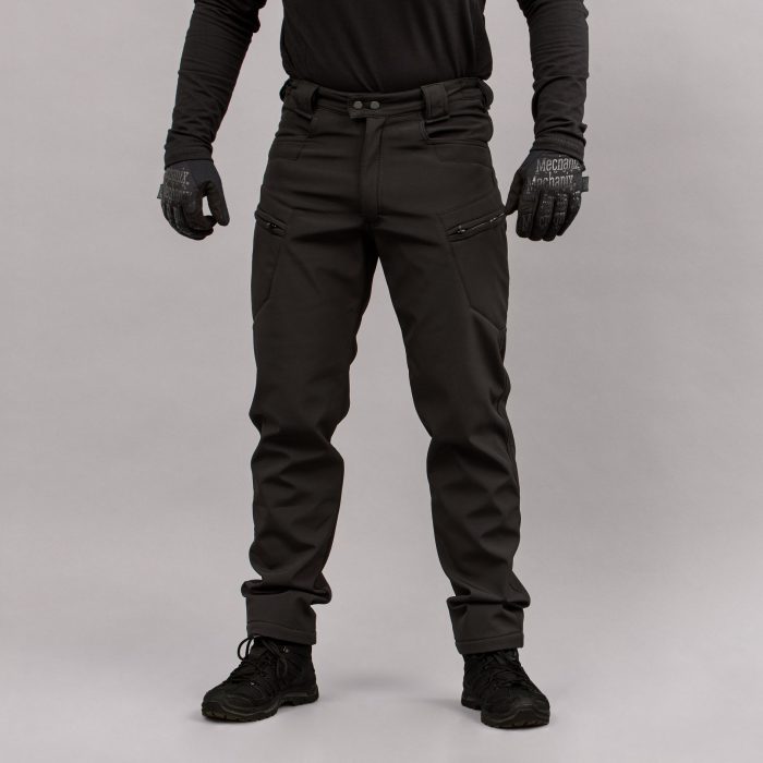 Штани "URBAN SCOUT" BLACK (SoftShell) - Зображення 1