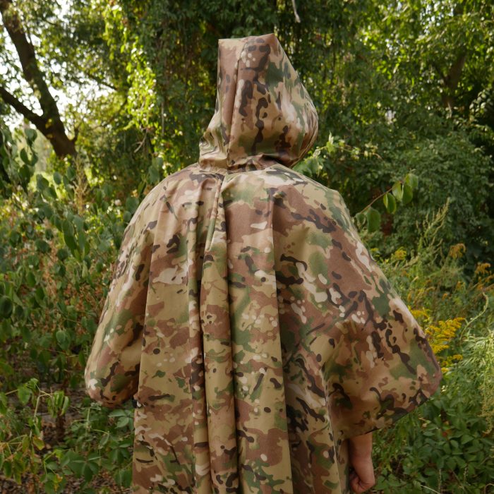 Пончо-дощовик із запаяними швами Kiborg Waterproof Мультикам - Зображення 9