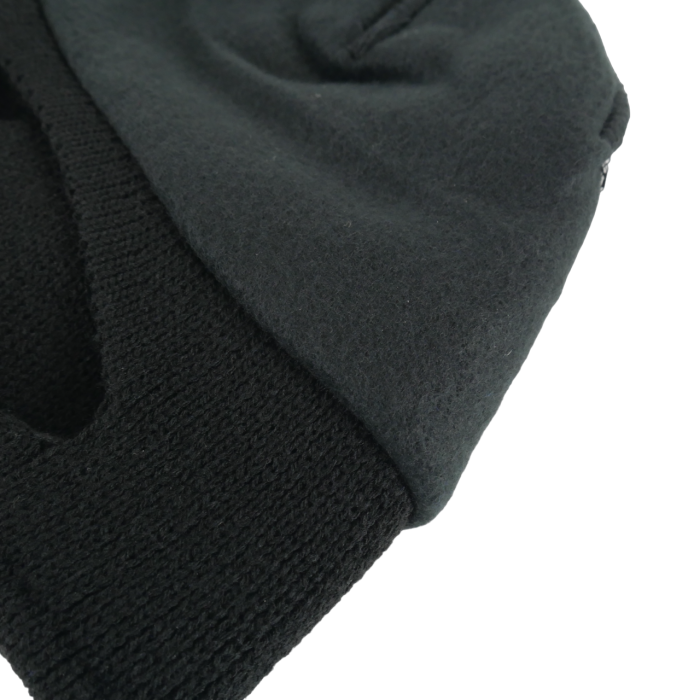Шапка-балаклава в'язана на флісі чорний - Зображення 9