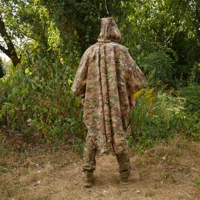 Пончо-дощовик із запаяними швами Kiborg Waterproof Мультикам - Зображення 8