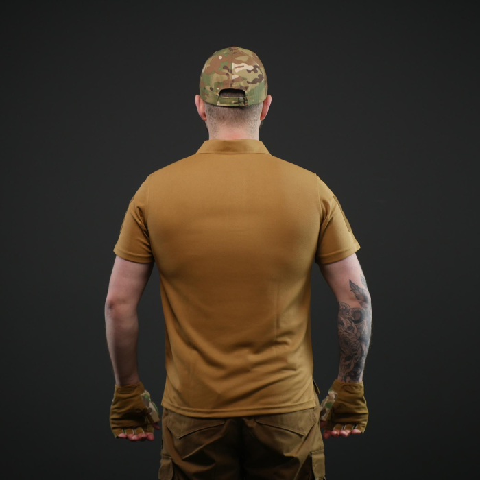 Тактична футблока поло койот Military (46р) - Зображення 7