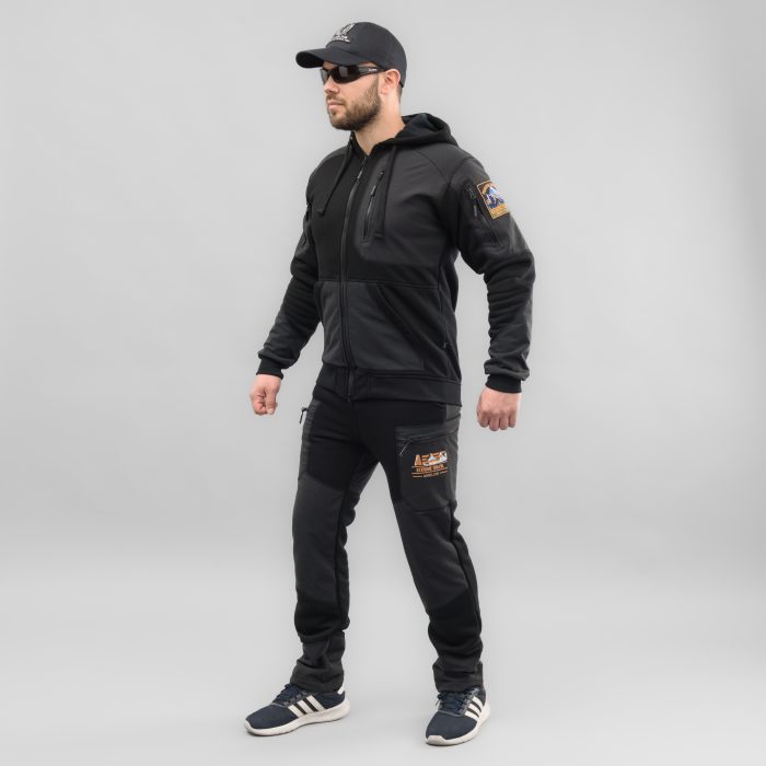 Костюм спортивний "EXTRAVEL" BLACK (Трикотаж на флісі) - Зображення 2