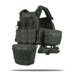 Комплект плитоноска Kiborg GU Gen.2 + 6 підсумків Хакі