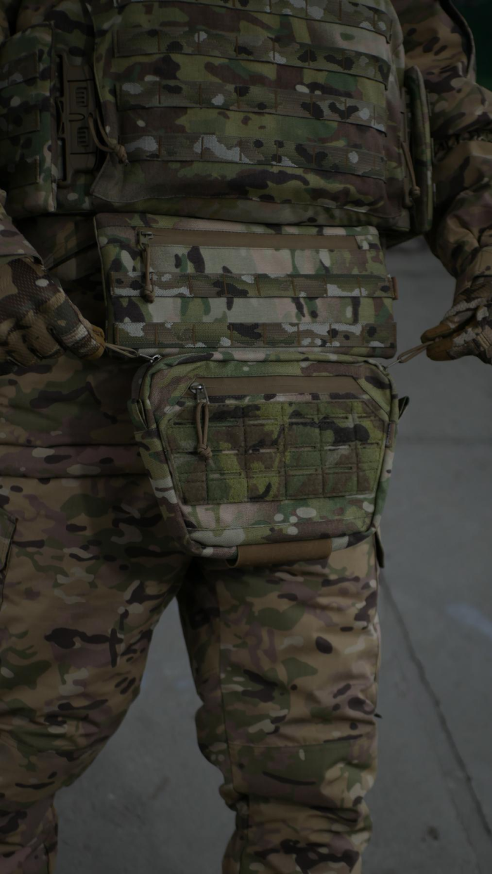 Сумка-напашник XL Militex Cordura original USA Мультикам з NIR-просоченням - Зображення 8